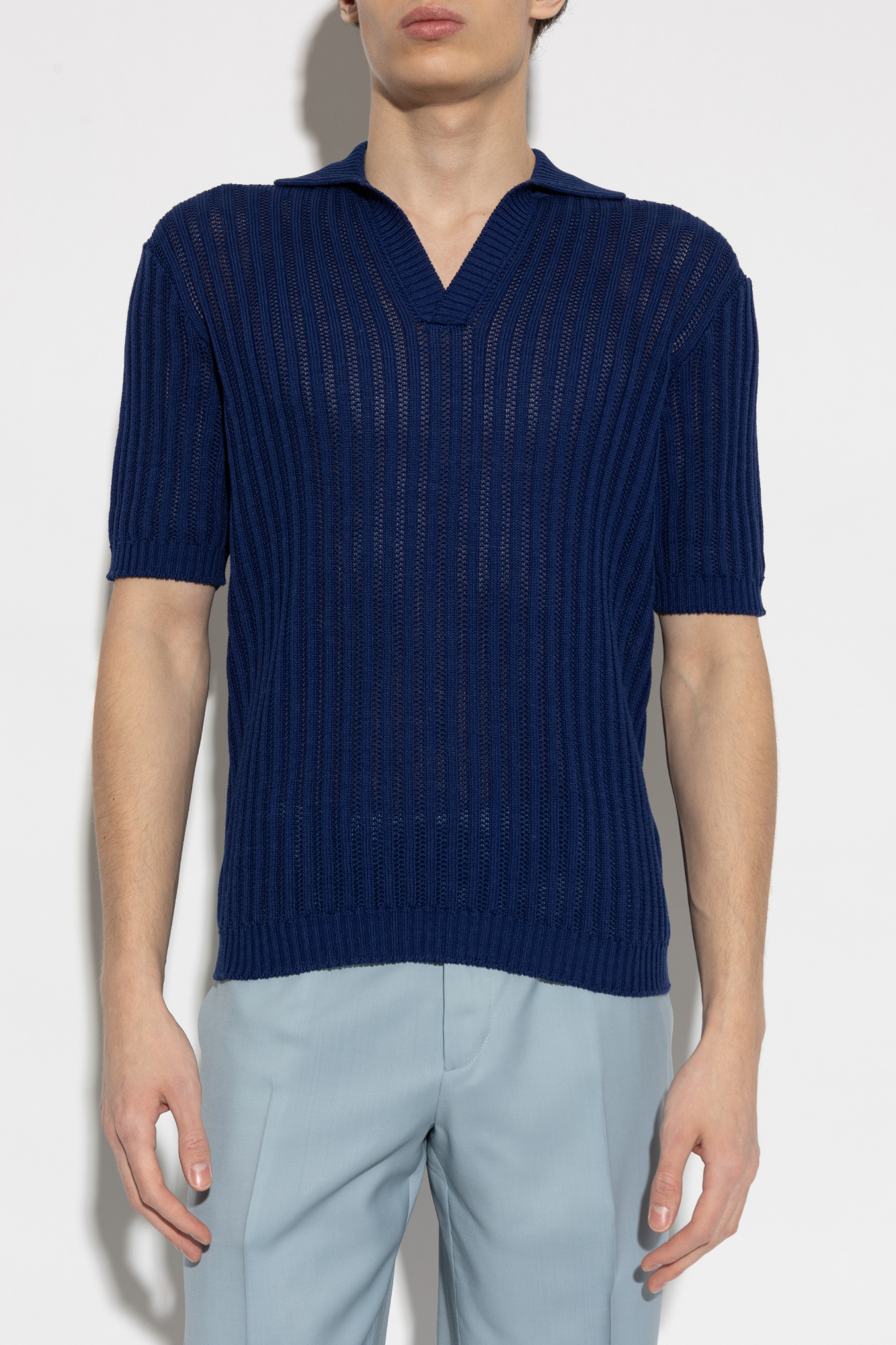 Fendi Polo with decorative knit | Men's | Vitkac
